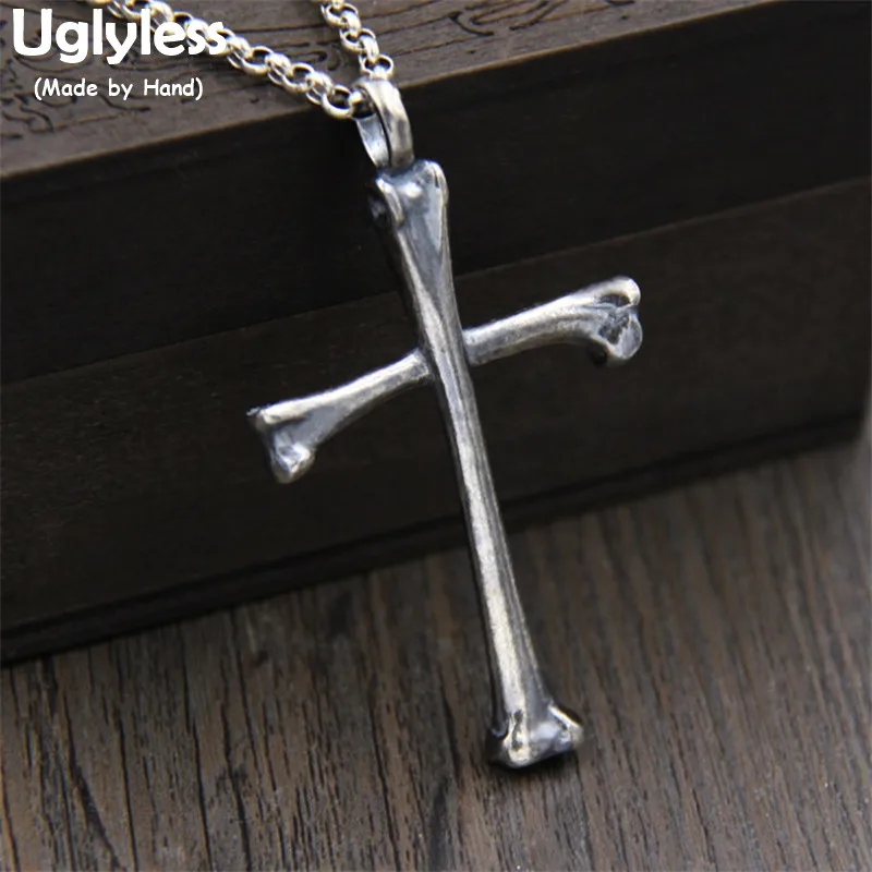 Ожерелье унисекс из серебра 925 пробы с кулоном крестом без цепочки|Подвески| |