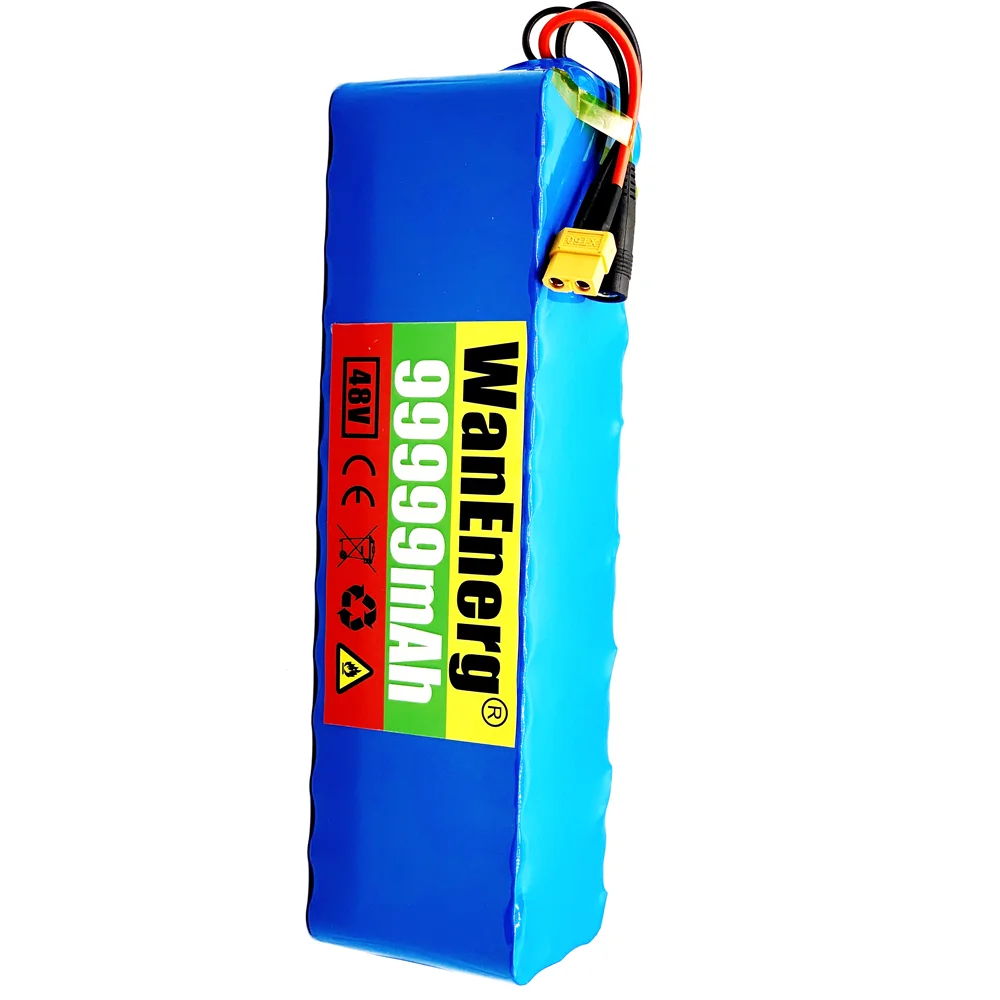 

18650Battery Pack 1000w 13S3P XT60 48V Lithium ion Battery Pack 99999mah For 54.6v E-bike Electric bicycle Scooter with BMS
