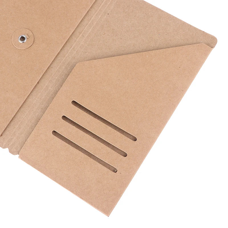 Бумажный s-образный Блокнот из крафт-бумаги держатель для визиток папка файлов