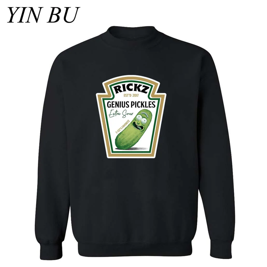 Новые Аниме толстовки для мужчин Genius pickle rick Ricka marty панк хипстер y с принтом