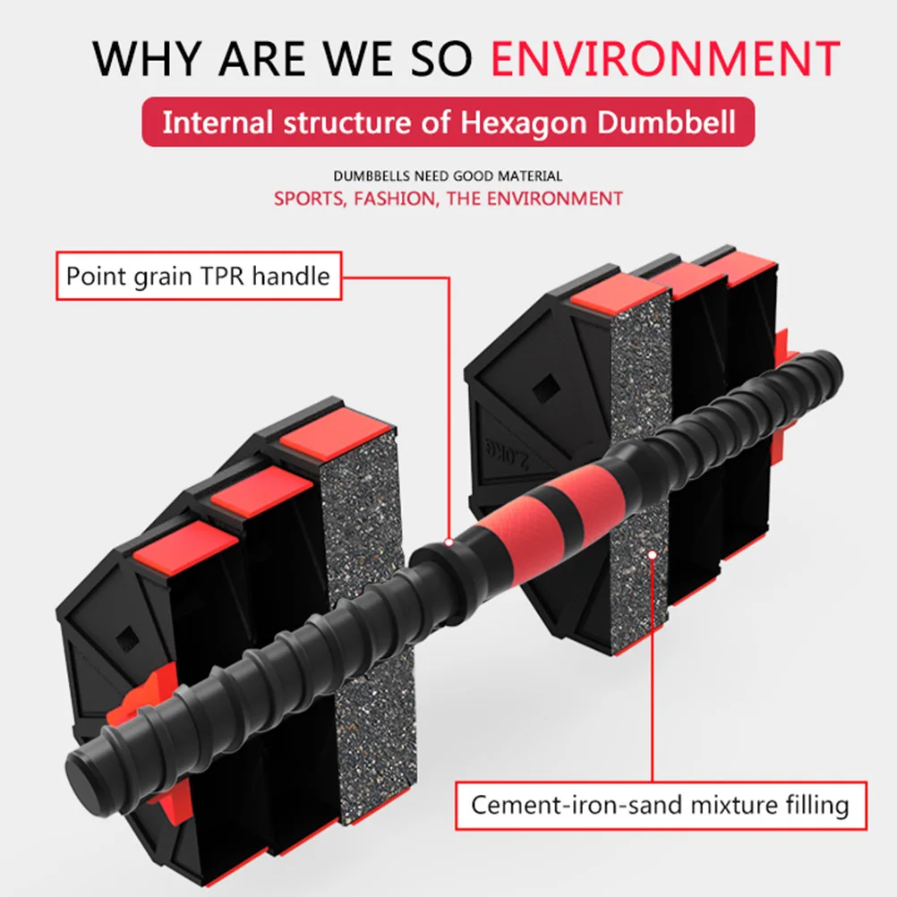 

10/20/30KG Adjustable Dumbbell Barbell Weight Set With Bar Fitness Workout Gym Dumbbells Non-Slip Exercise Training Tools