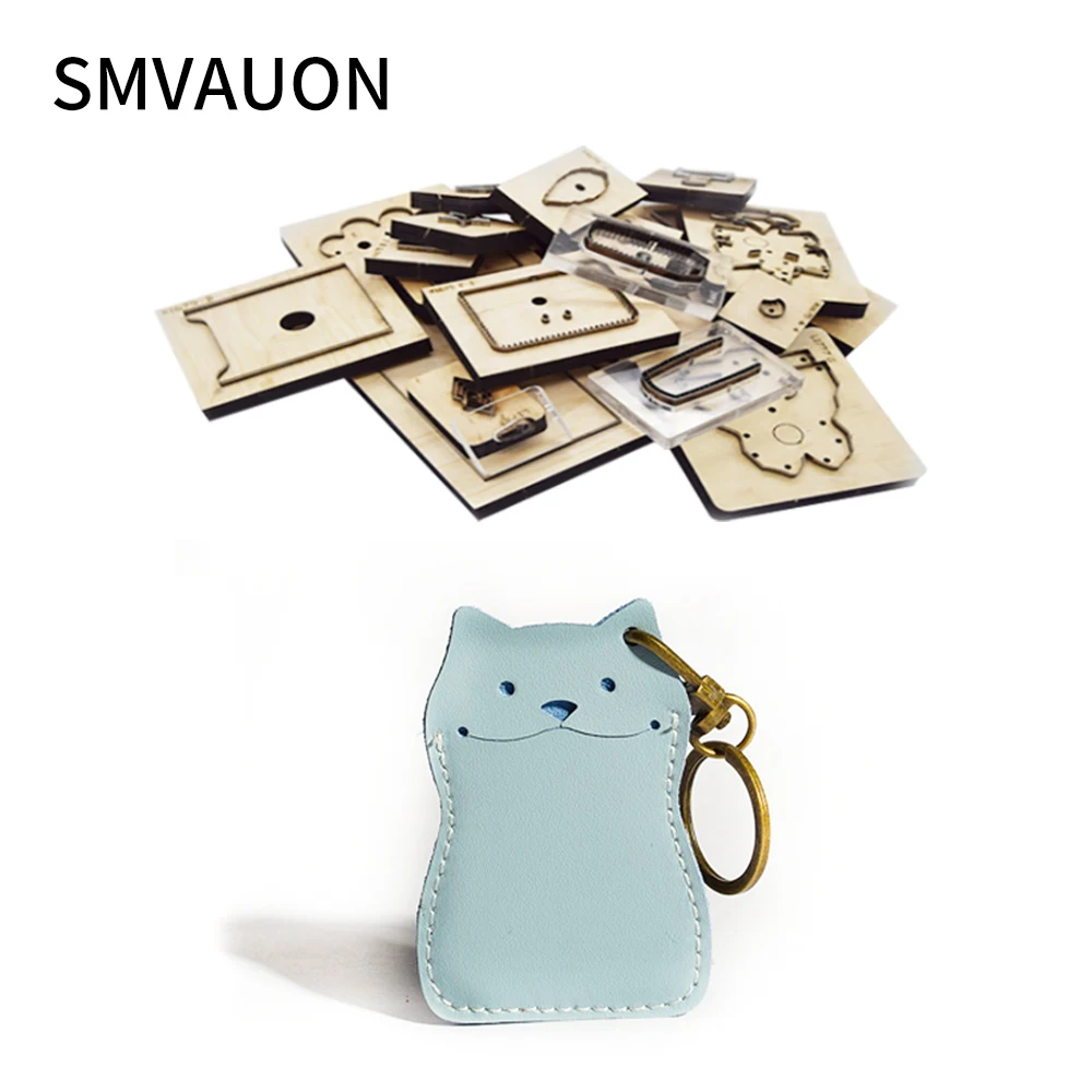 

Wooden Die Cutting Diy fashion Big mouth cat key ring Dies Fille Scrapbooking Suitable For Die-cutting Machines