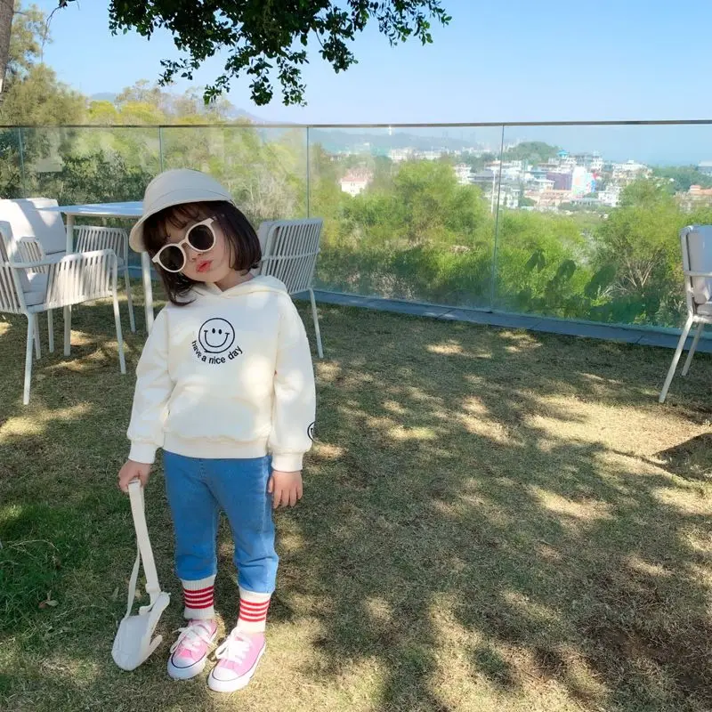 Детские эластичные джинсовые леггинсы Новинка 2020 года сезон весна модные