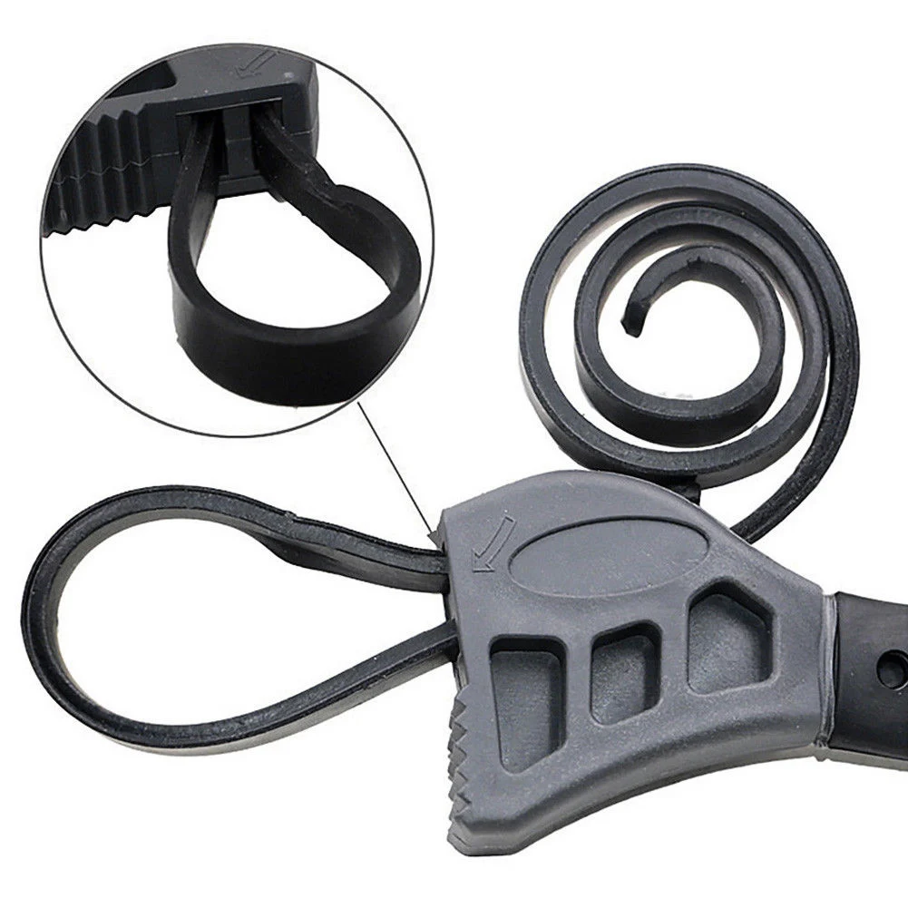 Car Repair Tools Multitool Universal Wrench Black Rubber Strap Adjustable Spanner For Any Shape Opener Hand Tool 21*2.7*1.5cm |