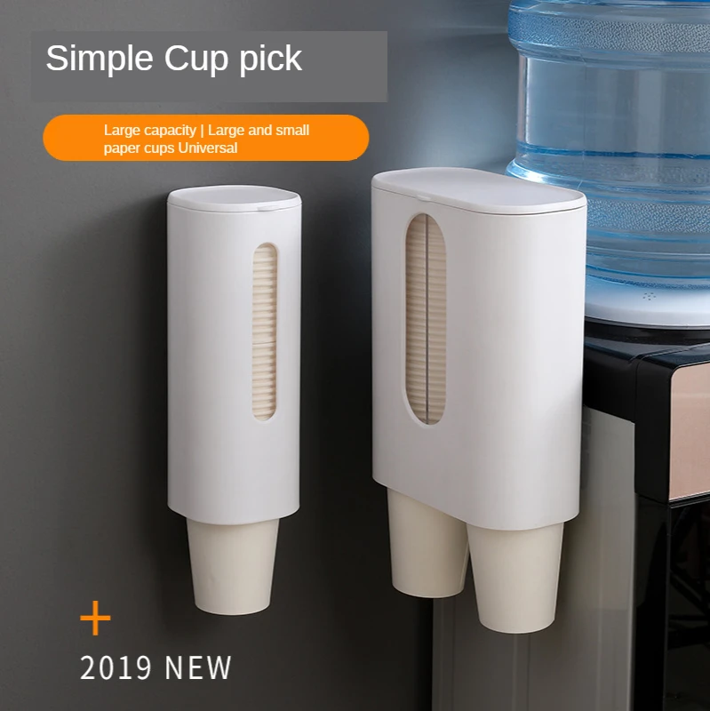 

DisposableTumbler Holder Household Retainer Drinking Machine Dustproof Water Wall Hanging Double Paper Cup Automatic Shelving