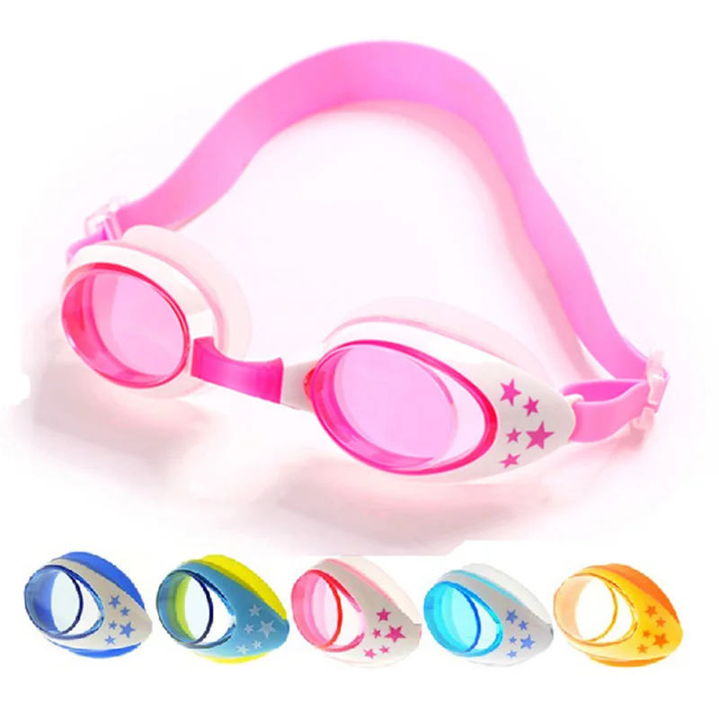 Водонепроницаемые и противотуманные прозрачные детские плавательные очки для
