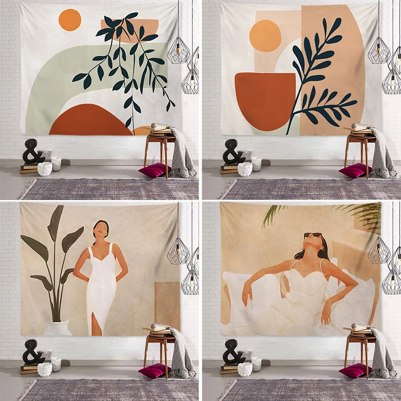 Радужный гобелен настенный в скандинавском стиле для гостиной домашний декор