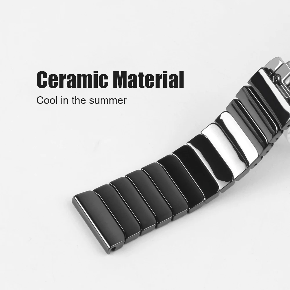 

22mm Ceramic Watch Band Strap For Samsung Gear S3 Frontier For Huawei Watch GT 2 46mm For huami Amazfit Stratos 3