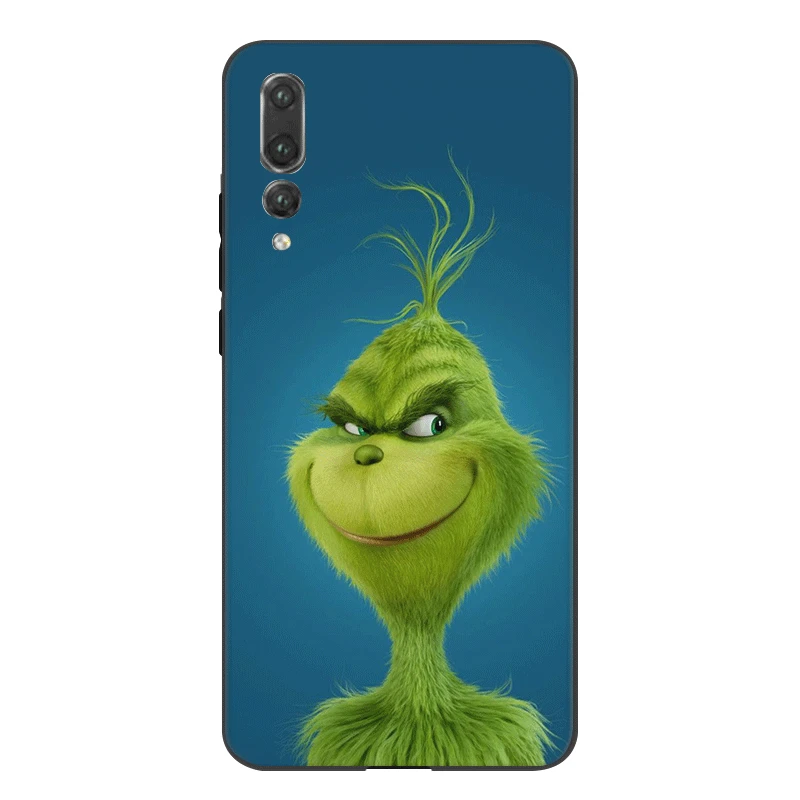 Мобильный Силиконовый чехол для телефона для huawei Honor Note 9X вид 20 8 9 10 Pro Lite 8X 8C 7X 7C 7A 6A крышка зеленый Гринч Рождество - Цвет: B6