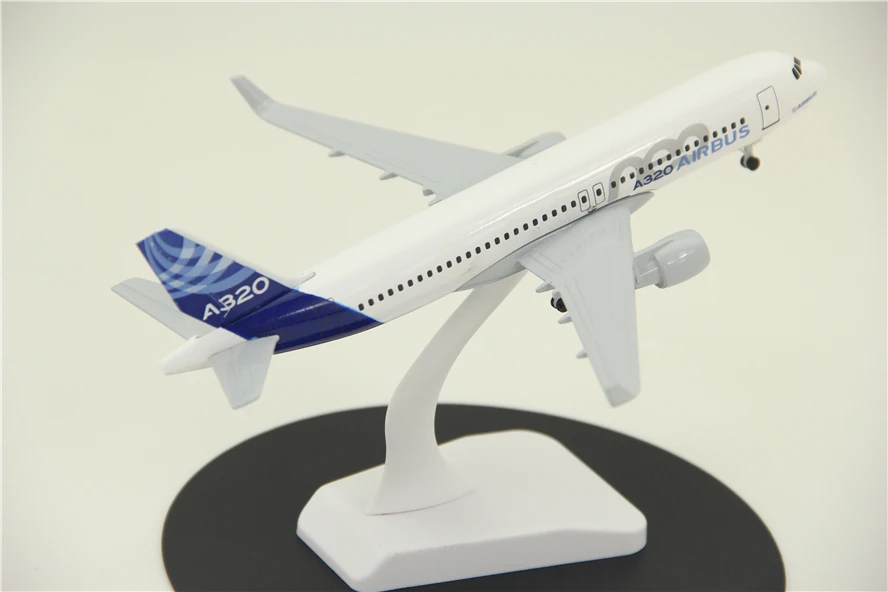 A320 NEO 20 см 1/400 масштаб самолета Модель самолета Airbus A320 NEO прототип с колесом пассажирский самолет модель сплав литые игрушки подарки - Цвет: A320 NEO