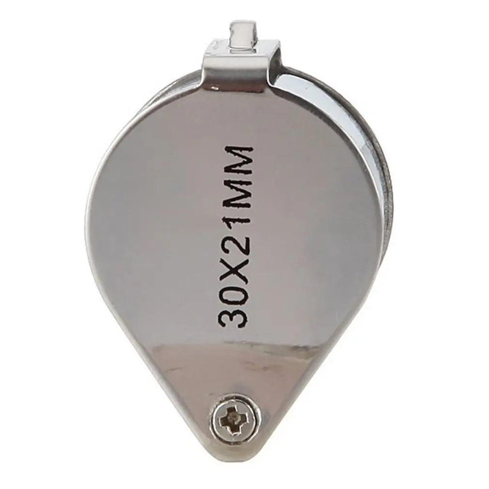 Лупа с оптическим стеклом 40x25 мм увеличительное стекло светодиодный светильник