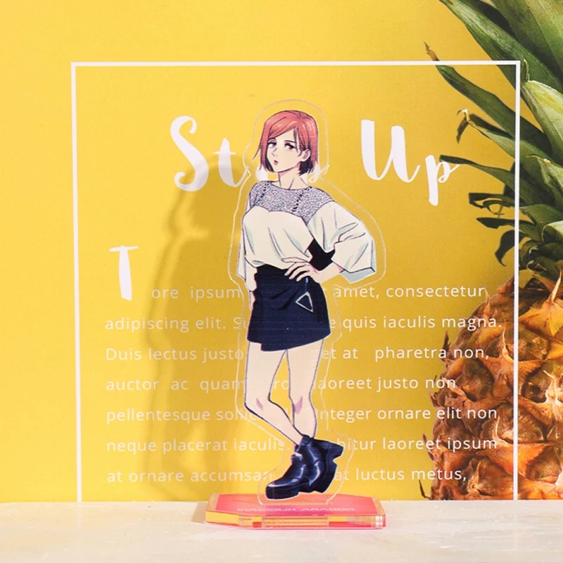 

Anime Jujutsu Kaisen Desk Stand Ornaments Itadori Yuji Fushiguro Megumi Satoru Kugisaki Nobara Figure Plate Holder Decorations