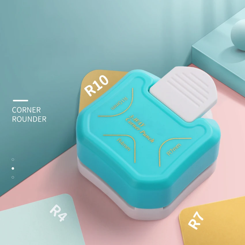 

3 in 1 Corner Rounder Punch, 4mm 7mm 10mm 3 Way Corner Cutter Paper Punch Rounder for DIY Projects Scrapbooking Card Making