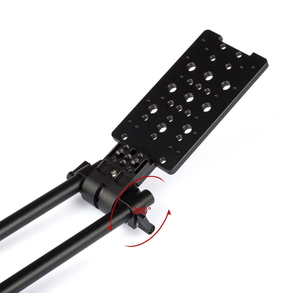 Suporte do Tripé do Sistema do Trilho da Câmera da Bateria da Fonte de Alimentação do Cardan do fr da Montagem da Braçadeira da Haste do Giro 15mm de 360 Fonte Alimentação Cardan fr Graus da de do