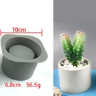 Силиконовая форма для цветочного горшка, форма для бетона, цемента, цветочного горшка, форма для глины ручной работы, форма для цветочного горшка