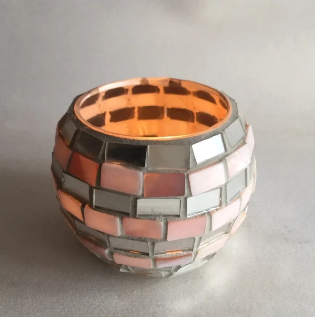 Новинка! Диаметр 3 дюймов мозаичная стеклянная Свеча держатель оболочки +