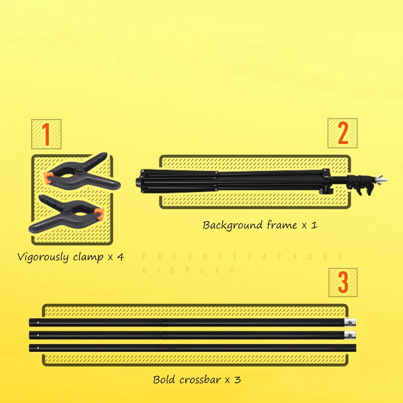 Profession Background Frame T-Shape Photography Photo Backdrop Stands Removable Support Metal Backgrounds Shelf For Video Studio |