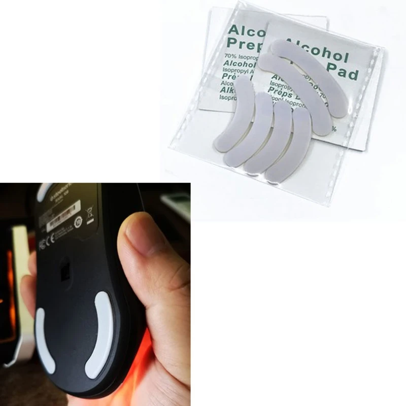 Коньки для игровой мыши Tiger steelseries Rival 106 белые с изогнутыми краями U4LD | Компьютеры