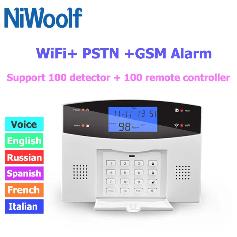 Tuya Smart Wifi GSM домашняя охранная сигнализация Беспроводной и проводной датчик