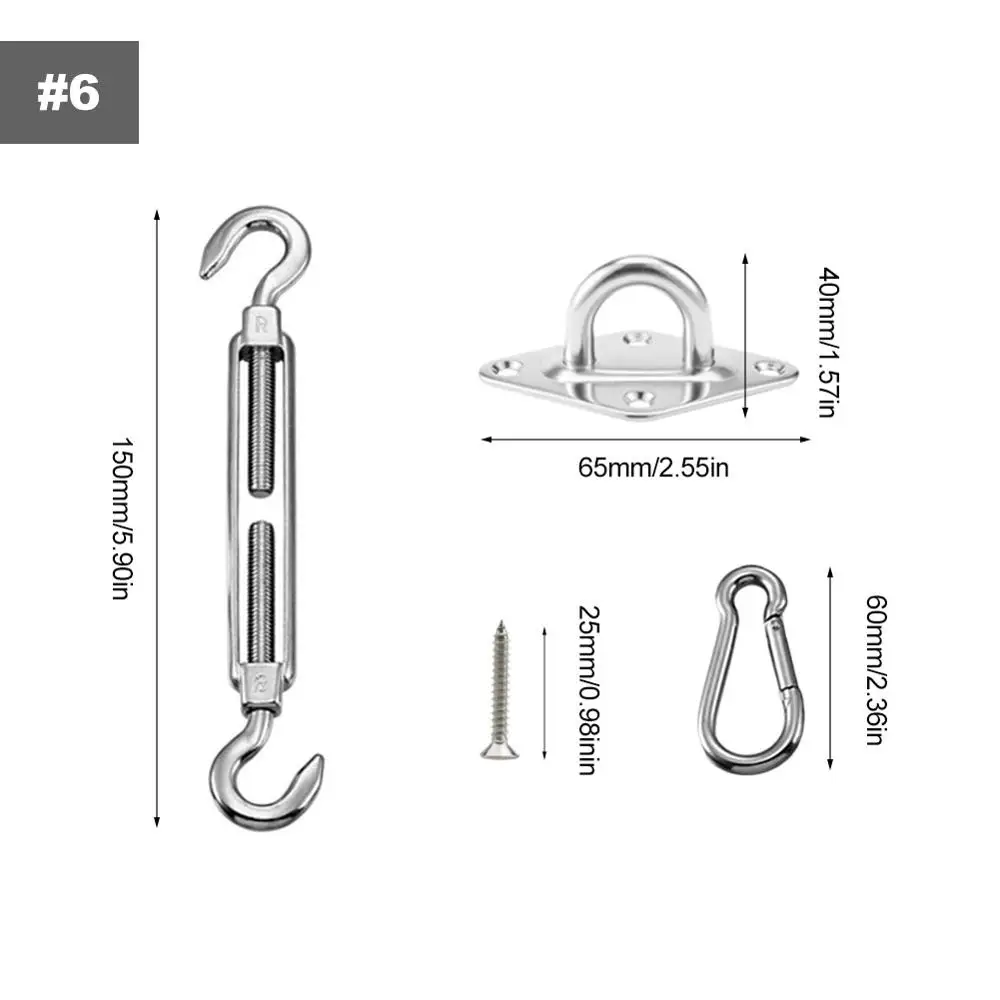 6 мм аксессуары для крепления тентов из нержавеющей стали алмазная пряжка двери