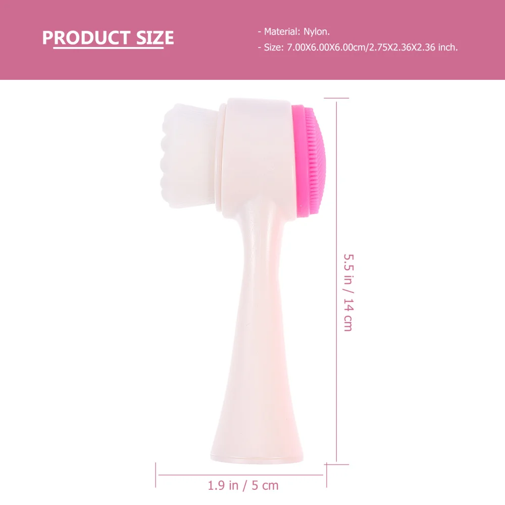 

2Pcs Double-Side Facial Deep Cleansing Brush Scrubber Cleaner with Headband Set