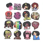 Лидер продаж 2021 года, 1 шт., черная силиконовая подвеска в виде значка для девочек, высокое качество, для детей, подарки, Декор