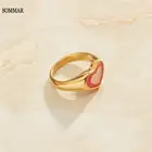 Кольцо женское обручальное SOMMAR, с позолотой, размер 6, 7, 8