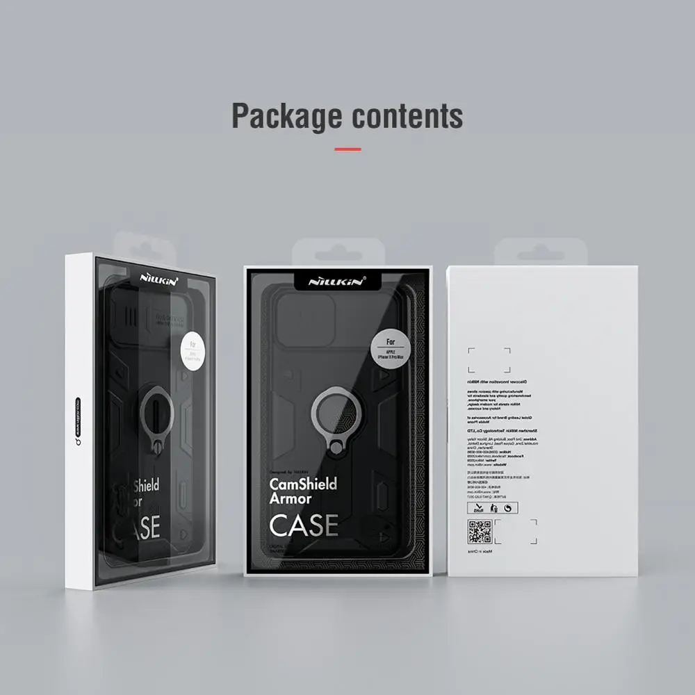 

Camera Protection for iPhone 11 Pro Max Ring stand Case,NILLKIN Camshield Armor Ring Stand Holder Cover for iphone 11 Pro Max
