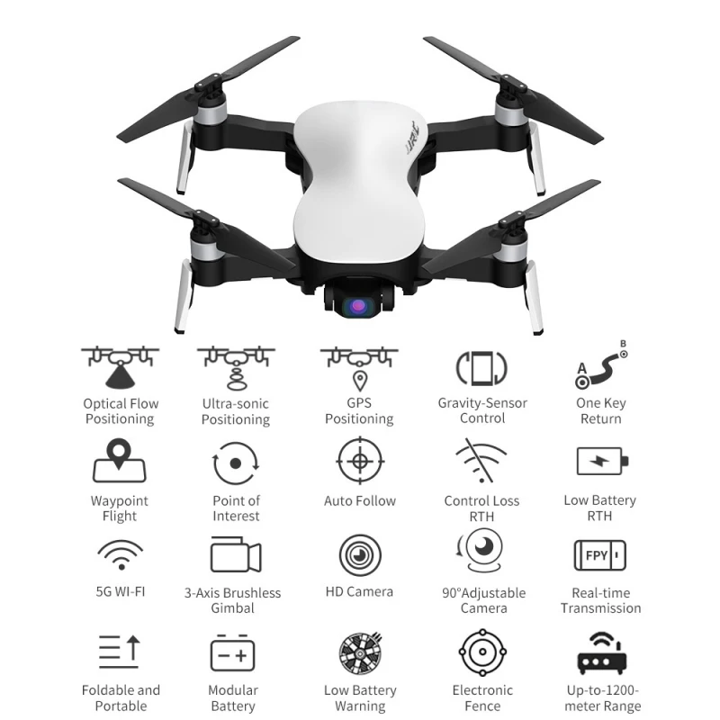 GPS складной бесщеточный Wi-Fi FPV RC Quadcopter дроны 25 минут 3-осевой стабилизатор Gimbal с