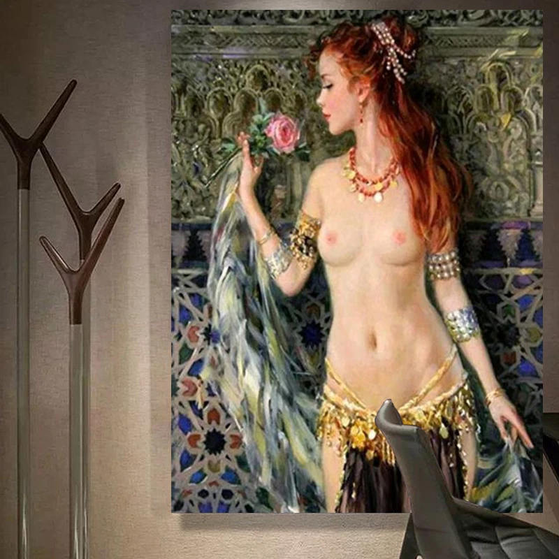 Diy Цифровая живопись в скандинавском стиле Реалистичная обнаженная женская