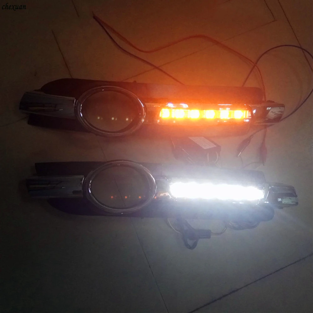 CSCSNL2PCS для AUDI A6 C6 2005 2006 2007 2008 светодиодный DRL Габаритные огни дневного света