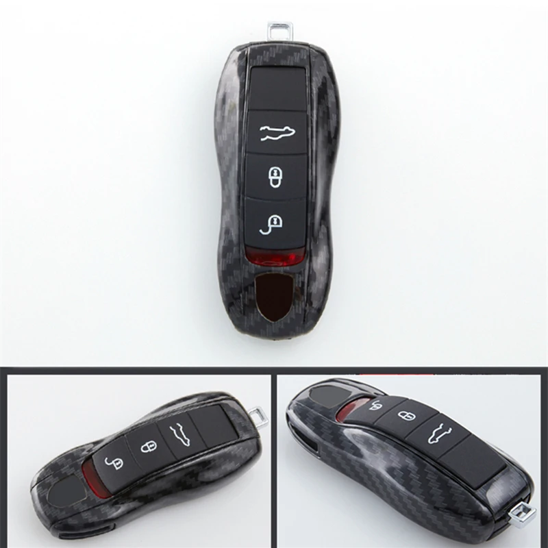 3 шт. виниловый брелок из углеродного волокна для дистанционного ключа чехол