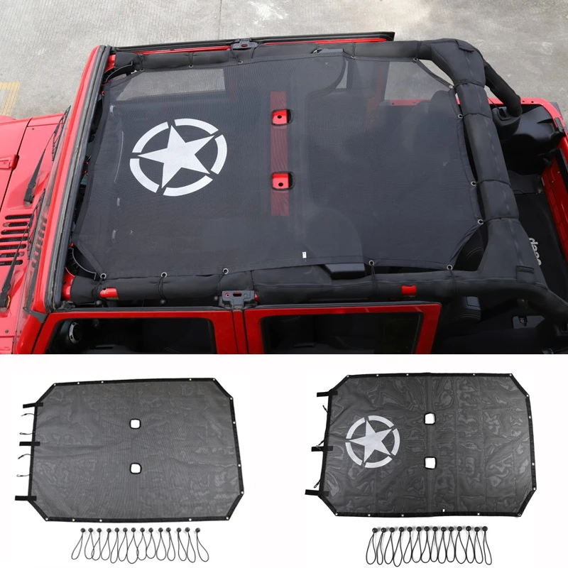 HYZHAUTO Автомобильная фотосетка для Jeep Wrangler JK аксессуары 4 двери 2007-2016 Защита от
