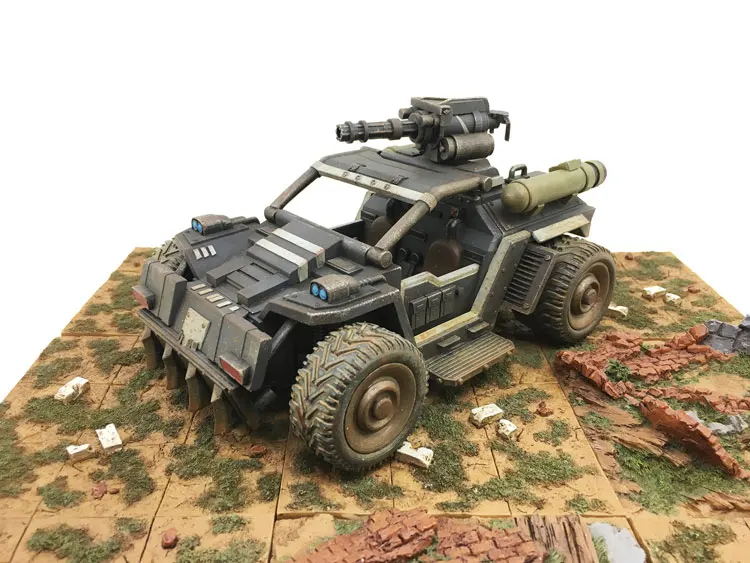 1 vehicle 1/25 JOYTOY mecha RHINOCEROS Скаут автомобиль и UNSC девятый Легион солдат фигурка - Цвет: 1 vehicle