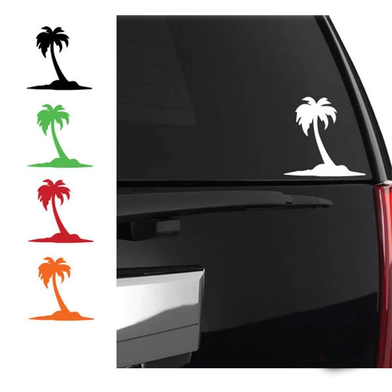 

Palm Tree car decal beach island ocean nature sunshine love summer tropical case phone car truck window decals ANY size HQ298