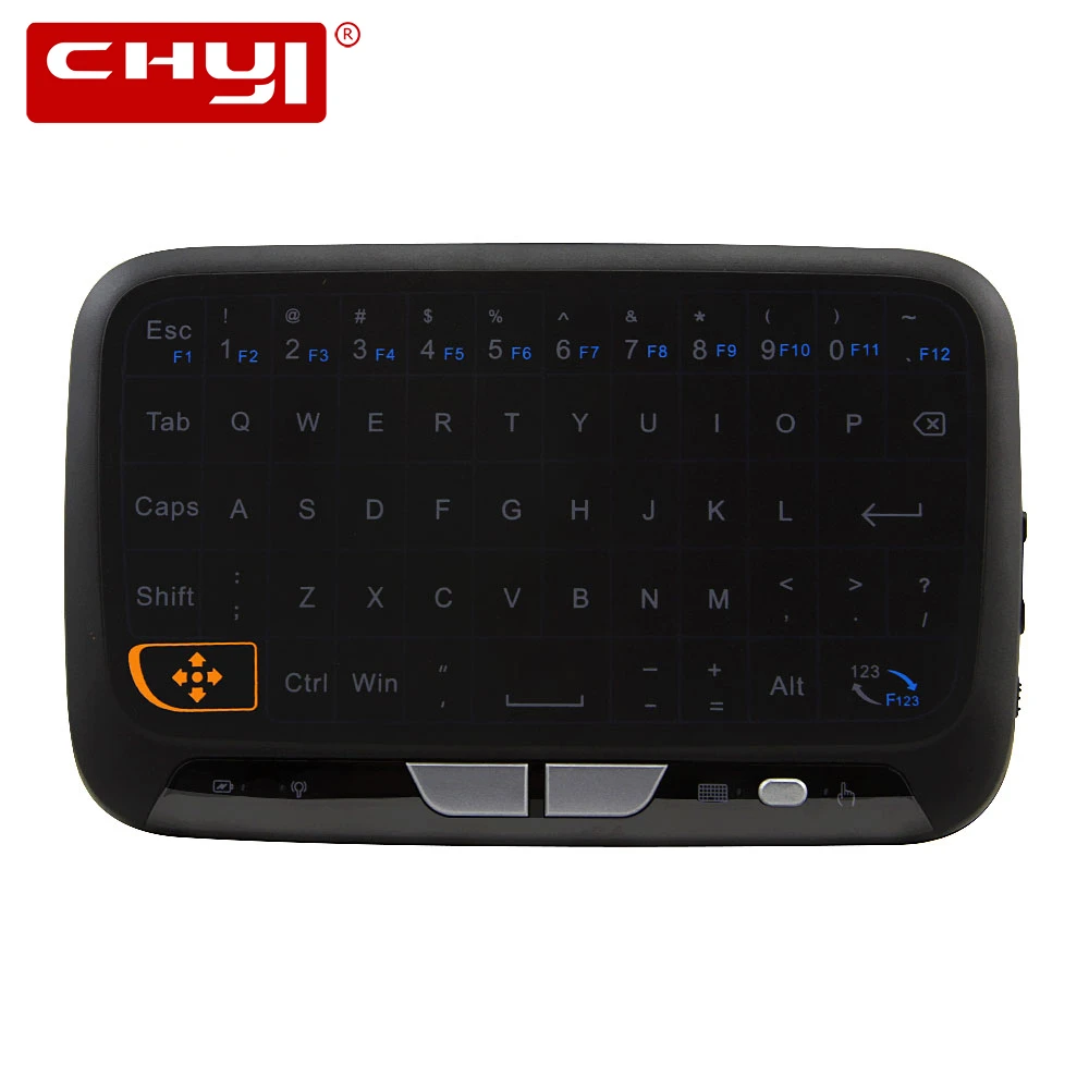 Беспроводная мини-клавиатура CHYI 2,4G, английская мышь, перезаряжаемая USB клавиатура Kayboards с тачпадом для планшета Android IOS ноутбука