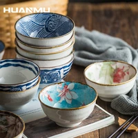 european luxury style 4 5 inch rice bowl ceramic unglazed anti scalding bowl european simple household soup bowl high legged