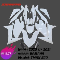 zxmt motorcycle panel plastics bodywork full fairing body kit set for 2020 2021 yamaha tmax560 tech max 560 20 gloss white vivid