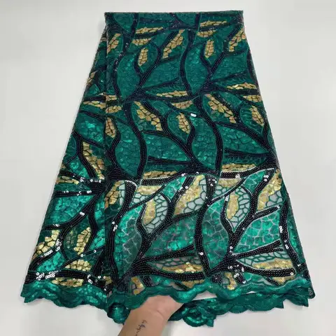 Африканские блестящие ткани Multcolor 2022, высококачественное кружево 5 ярдов, нигерийская блестящая кружевная ткань, Дубай Стиль для свадебной вечеринки