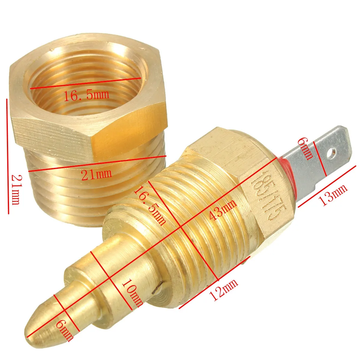 Алюминиевый Золотой 175 185 градусов электрический вентилятор охлаждения