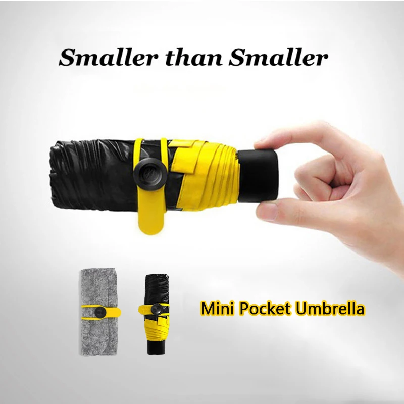 Мини-зонт компактный маленький женский зонтик складные зонтики от дождя