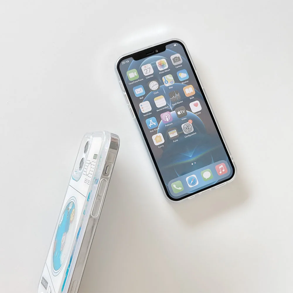 Чехол для телефона с милой куклой в стиральной машине iPhone 13 14ProMax XSMAX 11 ProMax XR XS 7 8 PluIs