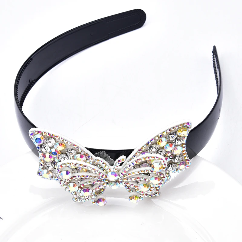 Высокое качество 1 шт. розовый кристалл AB Лук Стразы аппликация бабочки пакеты