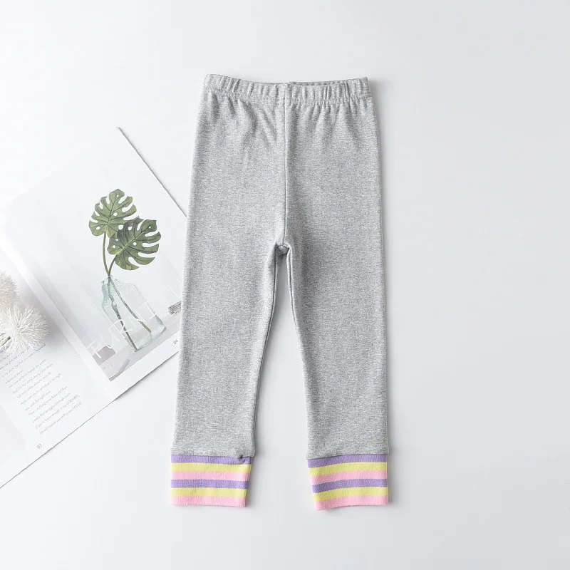

Baby Girls Casual Pants 2020 New Autumn Spring Kids Fashion Legging Patchwork Long Pants Baby Cute Soft Cotton Pants for Girls