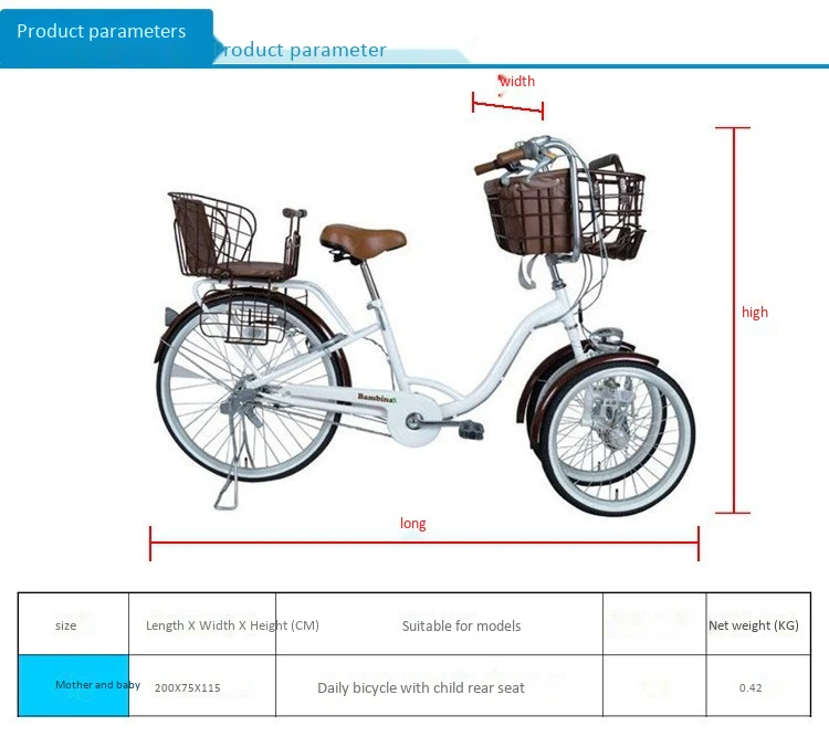 

Bicycle Cover for Parents Children Sun Protection UV Protection Rain Protection Dust Protection Bicycle Accessories