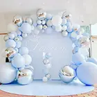Набор латексных синих воздушных шаров, первый день рождения мальчика