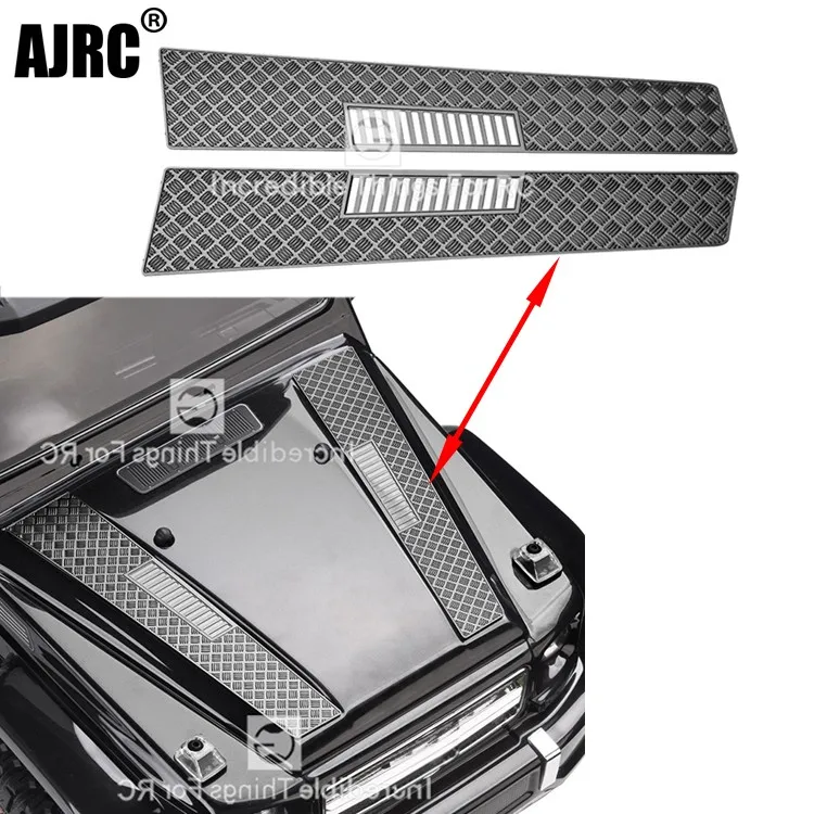 1 пара металлическая крышка двигателя капот анти скейтборд украшение для 1/10 RC