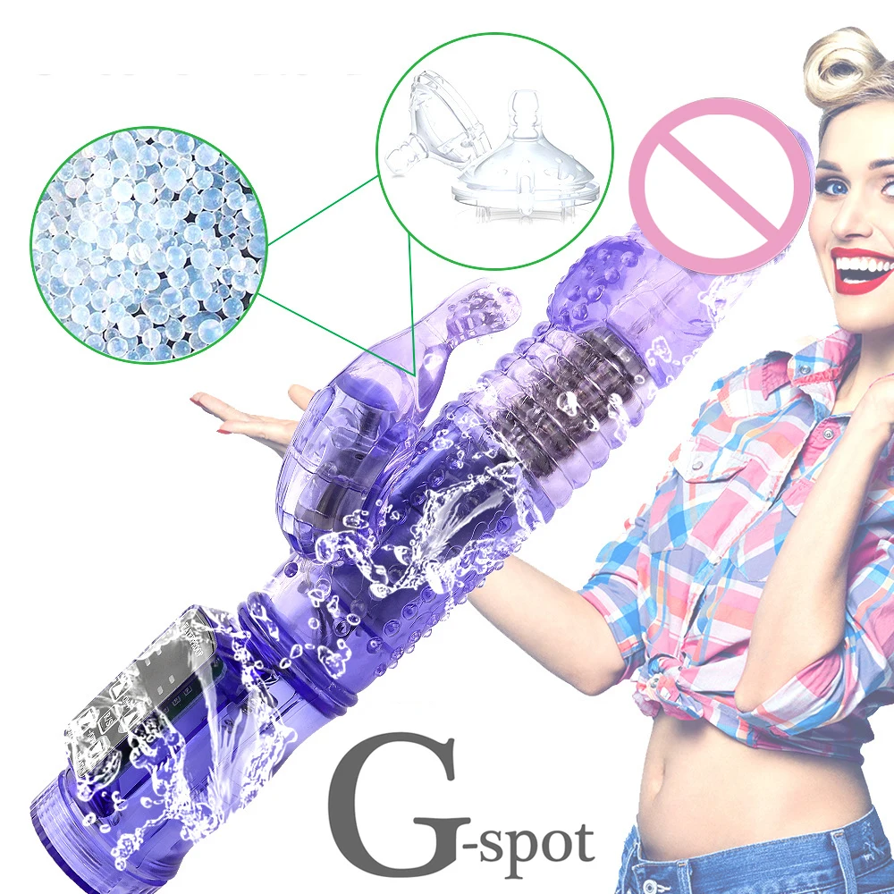 Кролик вибратор реалистичный фаллоимитатор для пениса массажер стимуляции