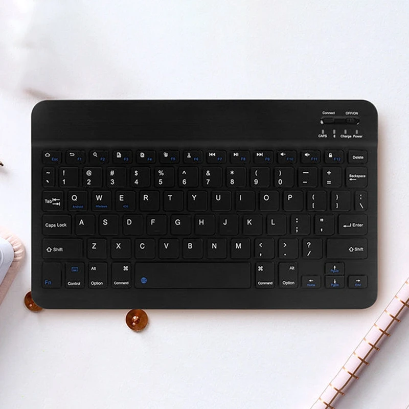 Тонкая портативная беспроводная мини клавиатура с Bluetooth для iPad планшета ноутбука