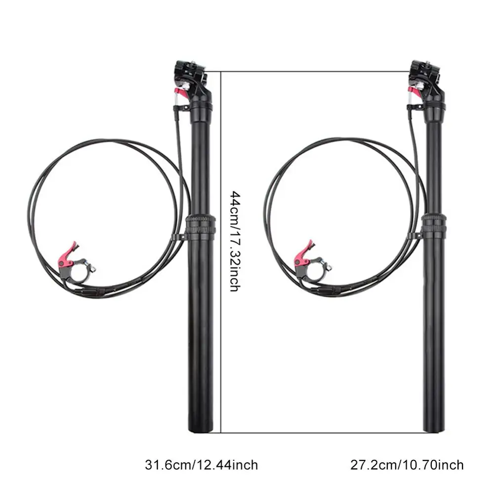 

27.2/31.6mm Road Bicycle Dropper Hydraulic Lifting Hand Remote Control Seat Post Tube Mountain Bike Seatpost
